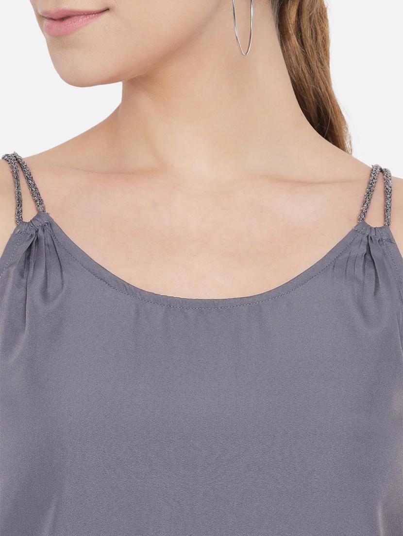 women's camisole round neck top - 18407273 - Standard Image - 6