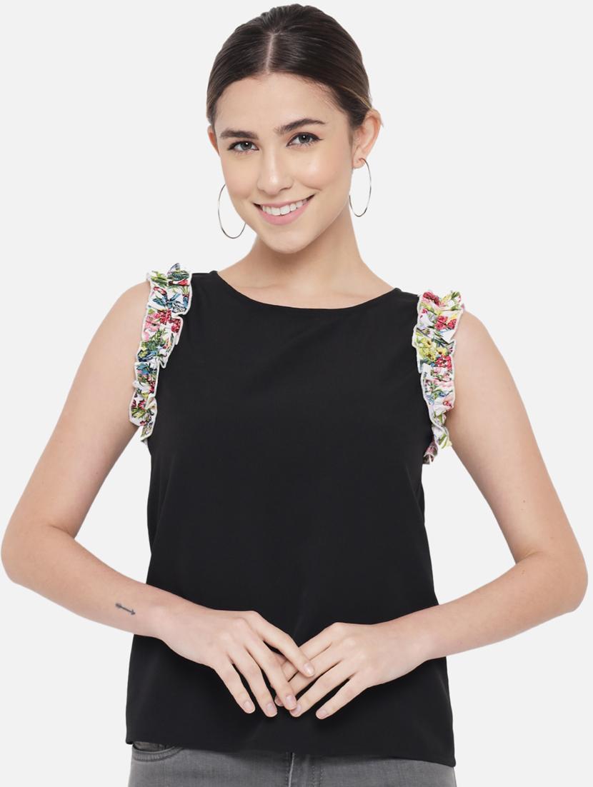 women's straight boat neck top - 18407283 - Standard Image - 1