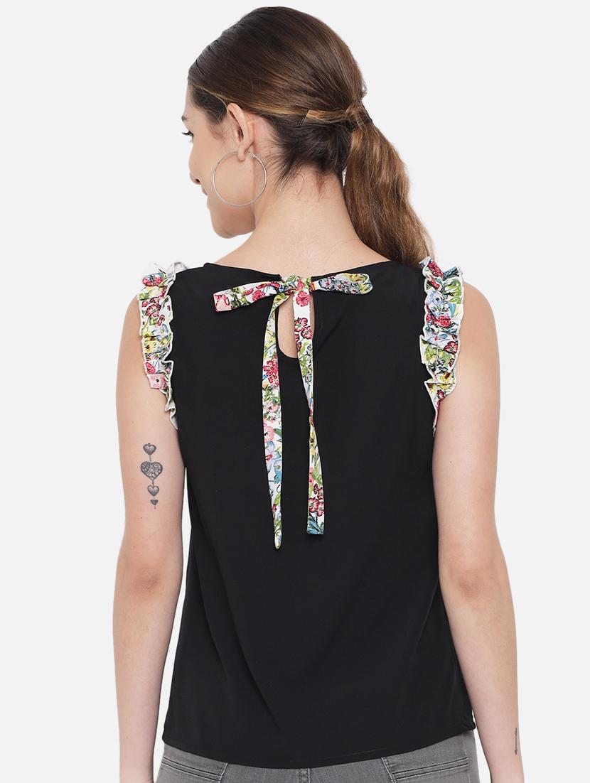 women's straight boat neck top - 18407283 - Standard Image - 4