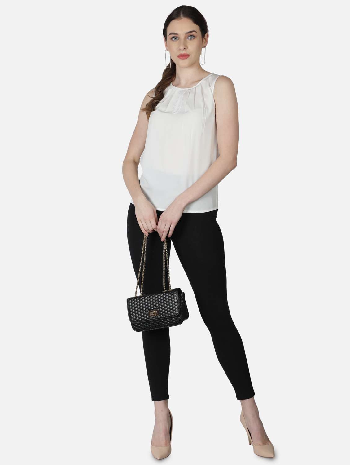 women's straight round neck top - 18407289 -  Standard Image - 4