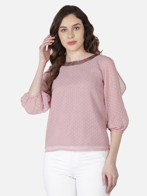 women's straight boat neck top - 18407290 - Standard Image - 0
