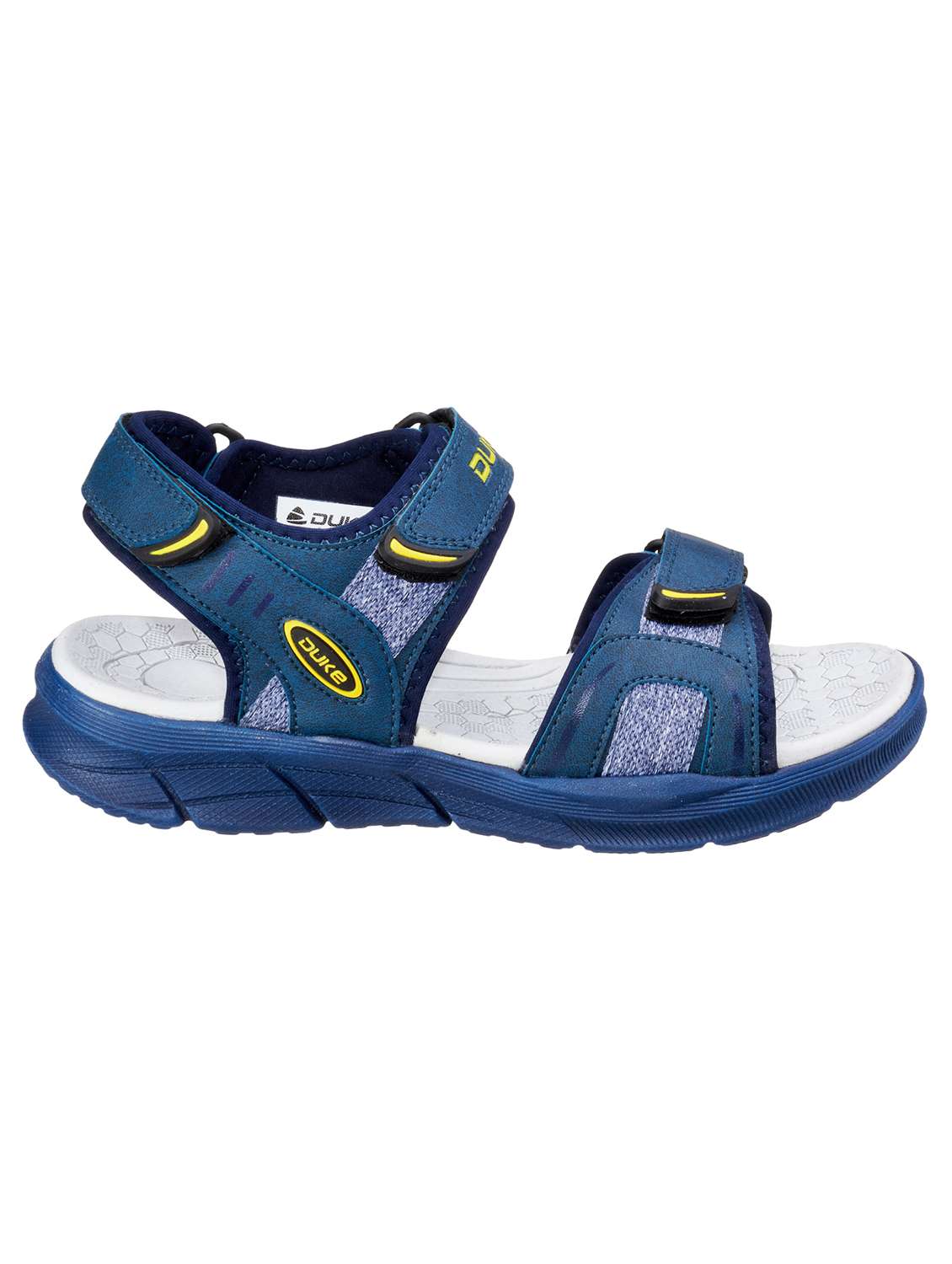 navy synthetic & mesh back strap floaters - 18407567 -  Standard Image - 1