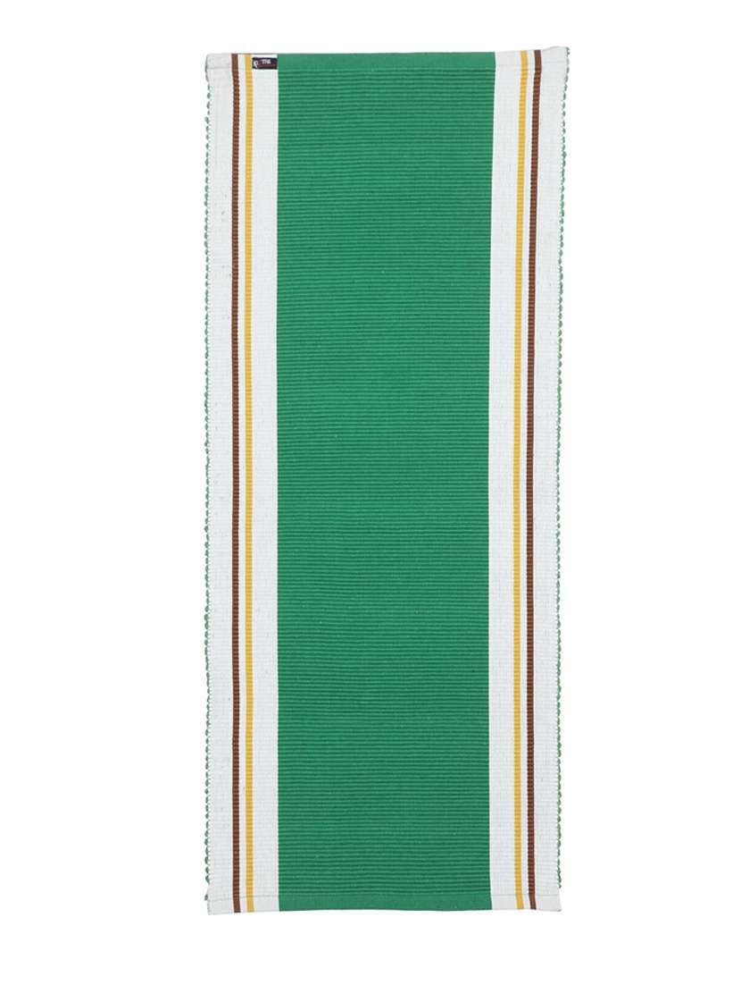 klotthe multicolor rectangular cotton multipurpose mat (50x120 cm)