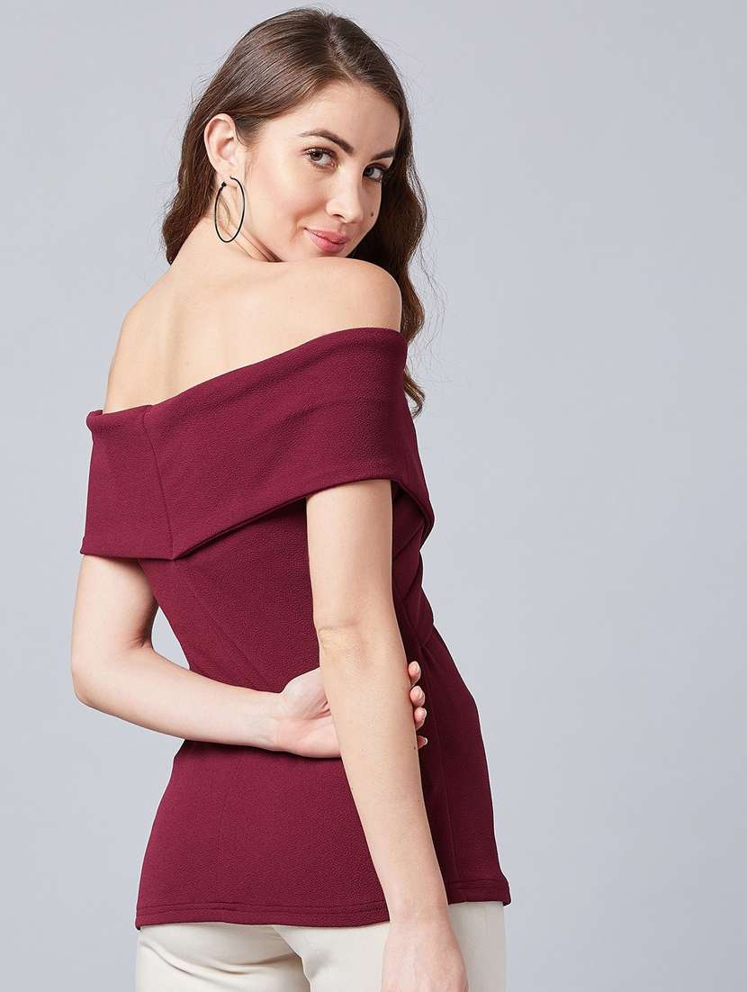 women's straight off shoulder top - 18408900 - Standard Image - 4