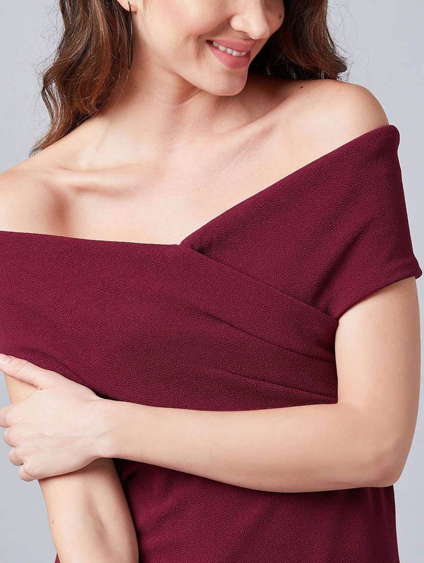 women's straight off shoulder top - 18408900 - Standard Image - 6