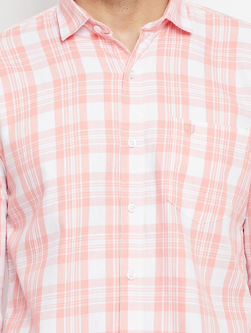 orange checked casual shirt - 18409279 - Standard Image - 4