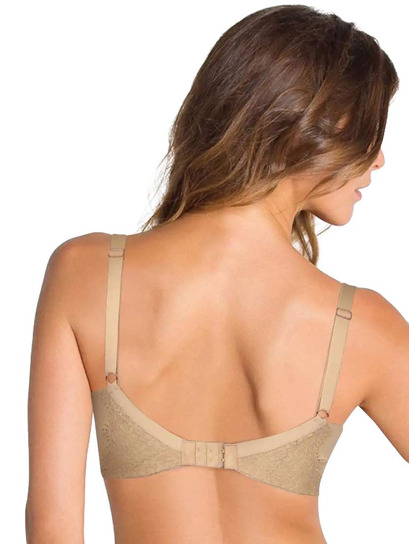 beige solid t-shirt bra - 18409647 -  Standard Image - 1