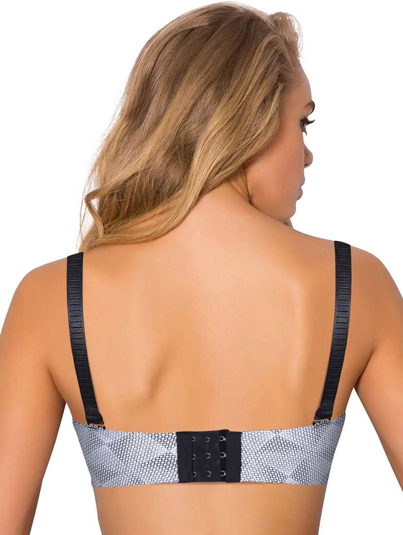multi colored printed t-shirt bra - 18409653 - Standard Image - 1