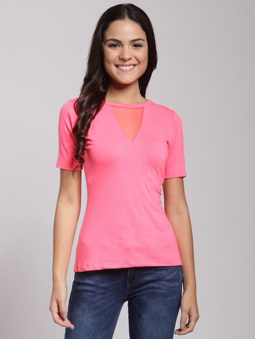 short sleeved solid regular top - 18410126 - Standard Image - 0
