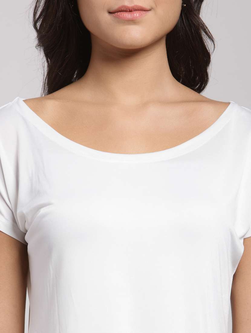 short sleeved solid regular top - 18410146 -  Standard Image - 4