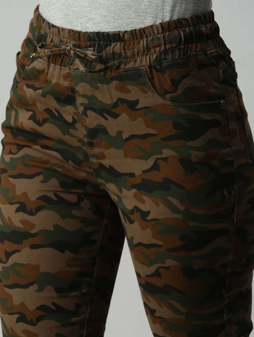 drawstring waist camouflage jogger - 18410298 -  Standard Image - 4