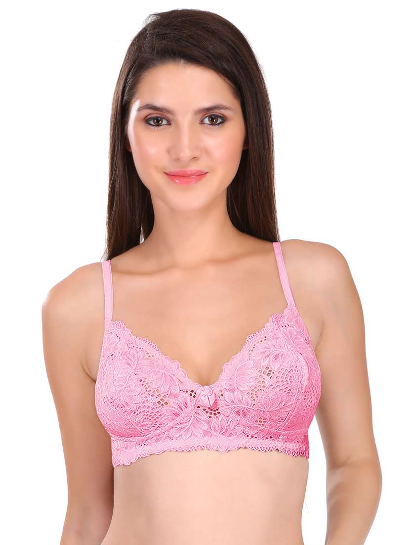 pink floral t-shirt bra