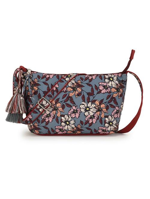 grey floral regular sling bag - 18410744 - Standard Image - 0