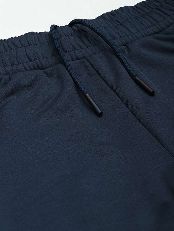 men navy blue color block shorts - 18411077 -  Standard Image - 4