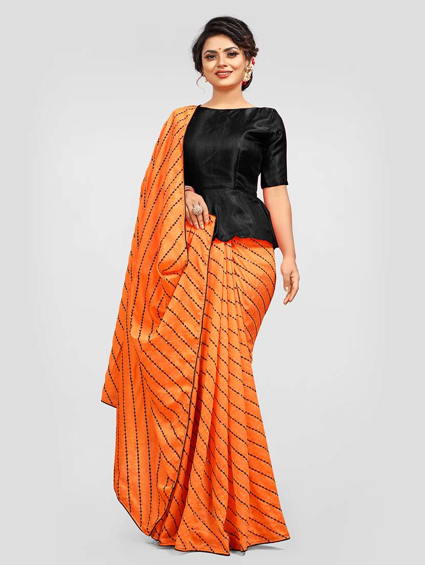 women's embroidered saree with blouse