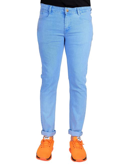 mens slim fit plain jeans - 18411624 - Standard Image - 0