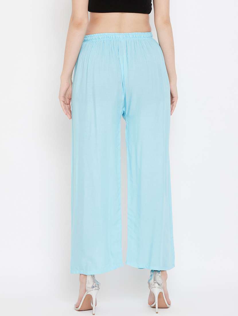 set of 2 pcs solid palazzo - 18411836 -  Standard Image - 4