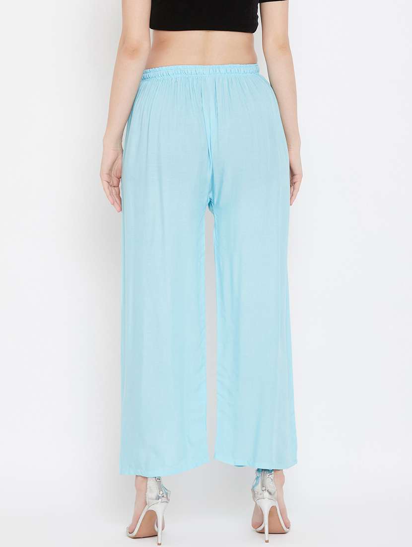 set of 2 pcs solid palazzo - 18411841 -  Standard Image - 4