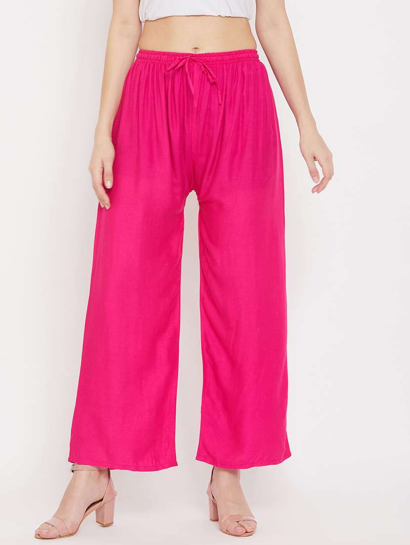 set of 2 pcs solid palazzo - 18411859 -  Standard Image - 1