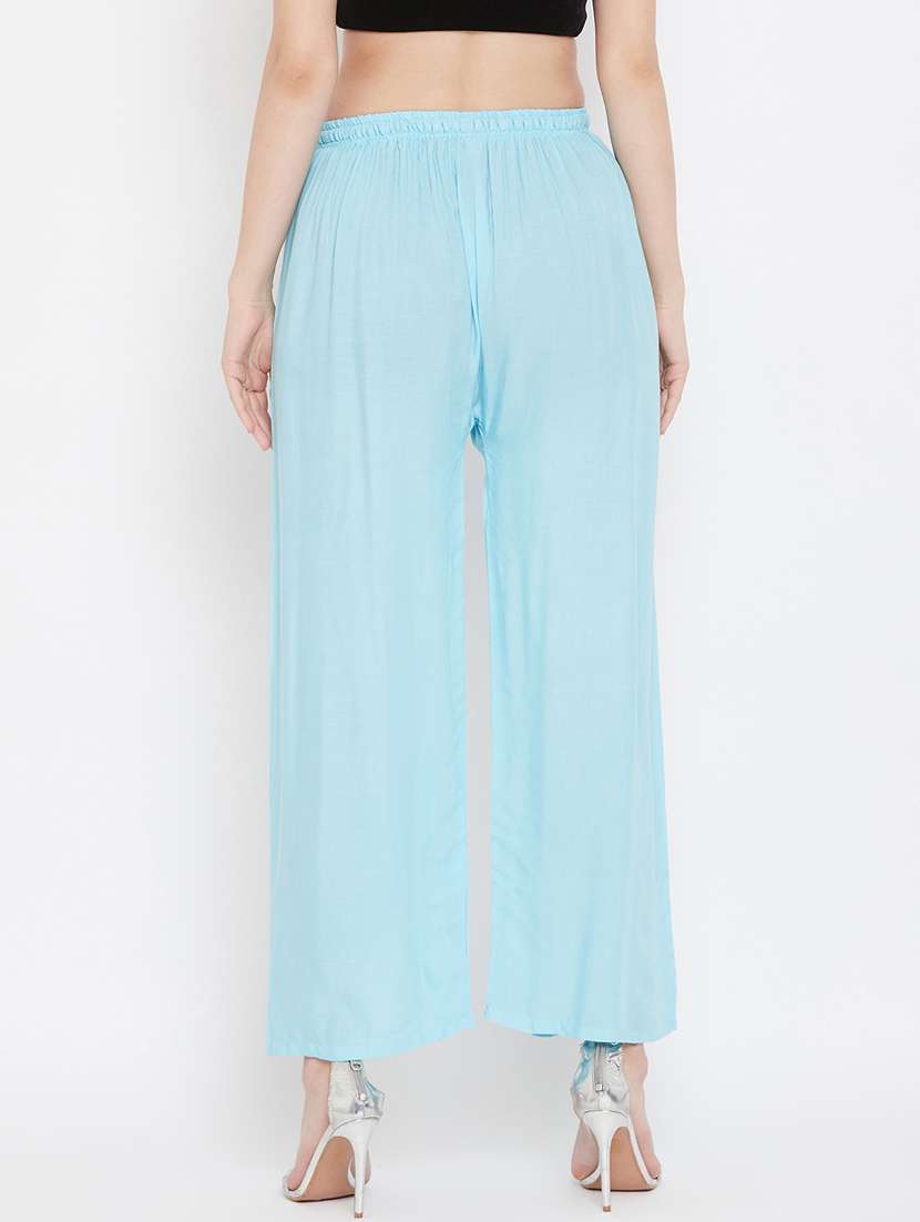 set of 2 pcs solid palazzo - 18411862 -  Standard Image - 4