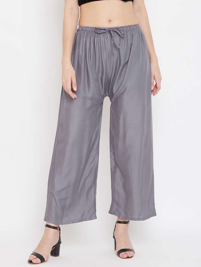 set of 2 pcs solid palazzo - 18411863 -  Standard Image - 1