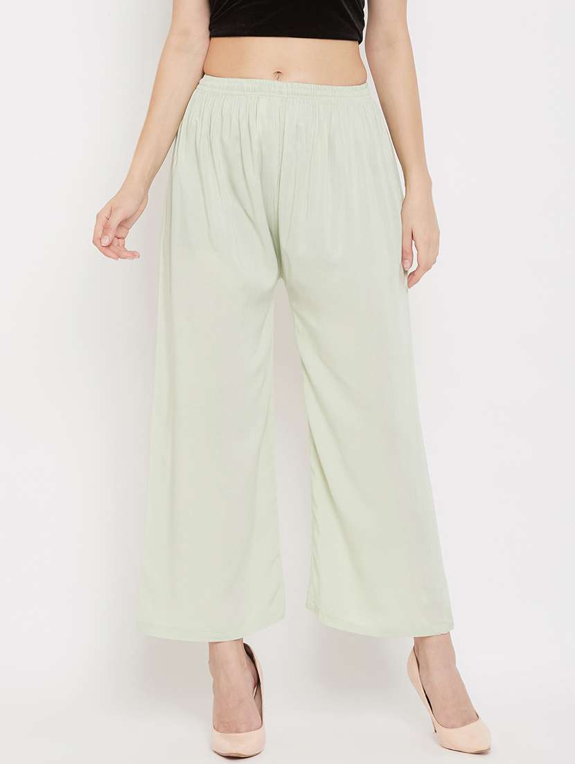 set of 2 pcs solid palazzo - 18411872 -  Standard Image - 1