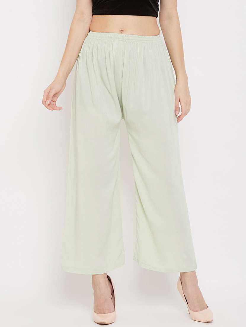 set of 2 pcs solid palazzo - 18411873 -  Standard Image - 1