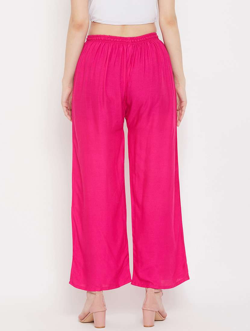 set of 2 pcs solid palazzo - 18411875 -  Standard Image - 4