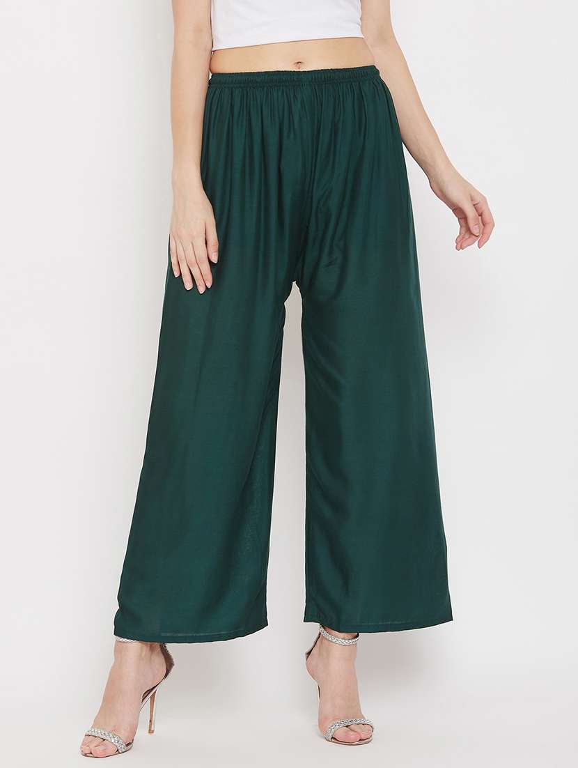 set of 2 pcs solid palazzo - 18411882 -  Standard Image - 1