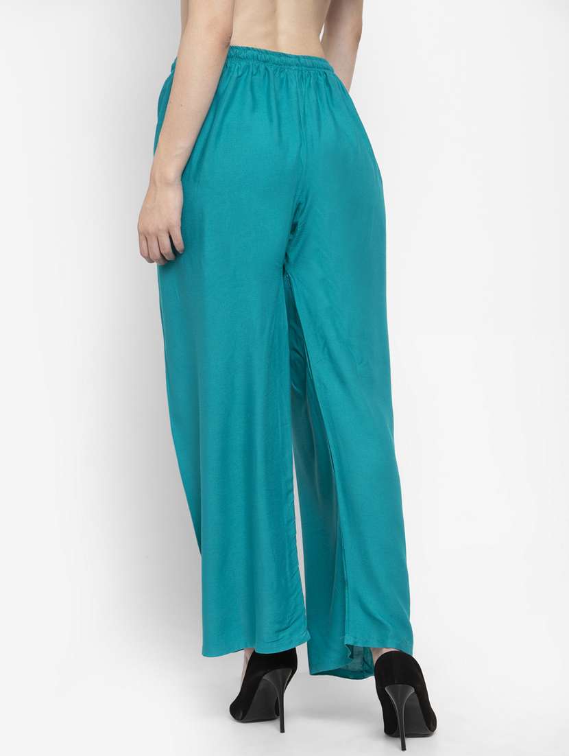 set of 2 pcs solid palazzo - 18411882 -  Standard Image - 4