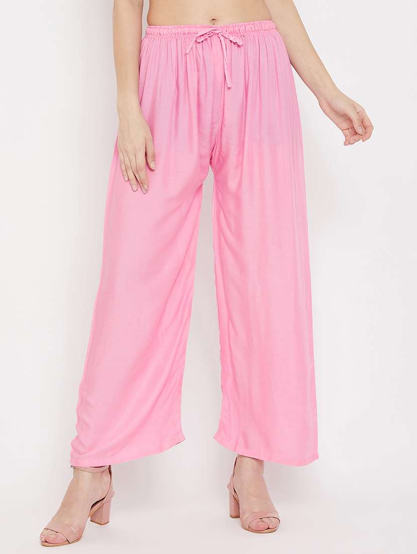 set of 2 pcs solid palazzo - 18411899 -  Standard Image - 1