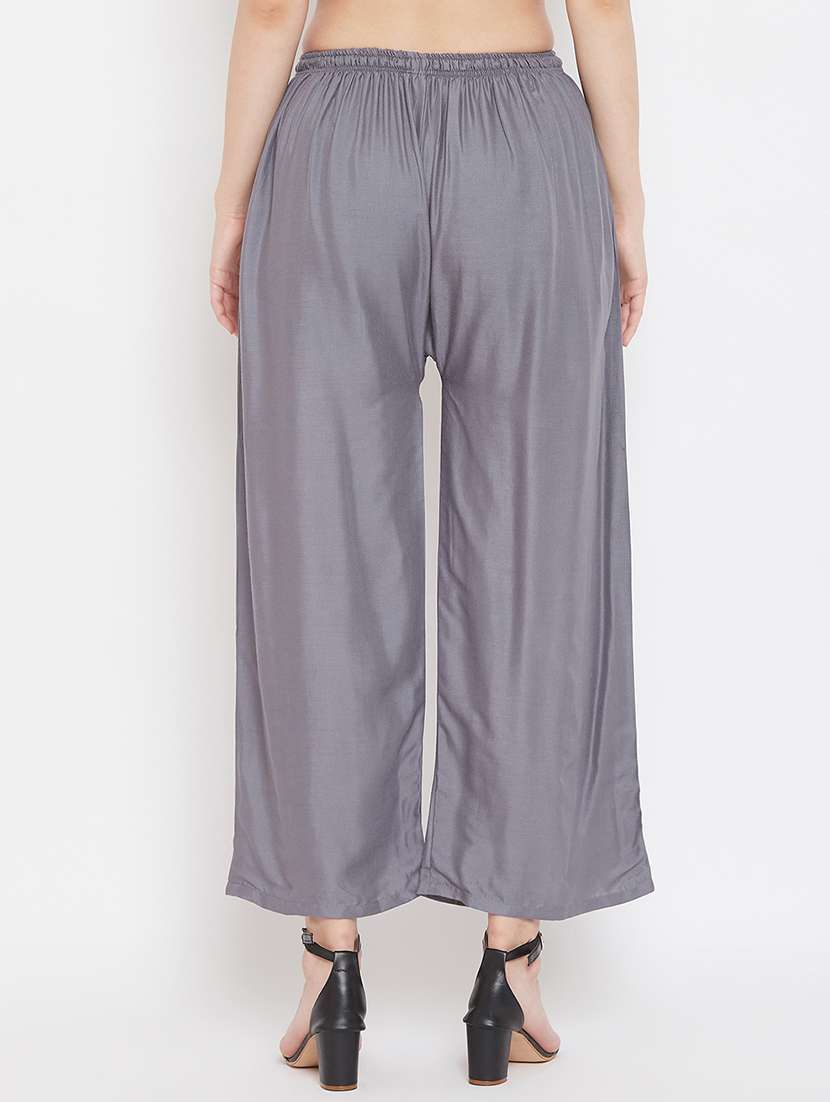 set of 2 pcs solid palazzo - 18411899 -  Standard Image - 4