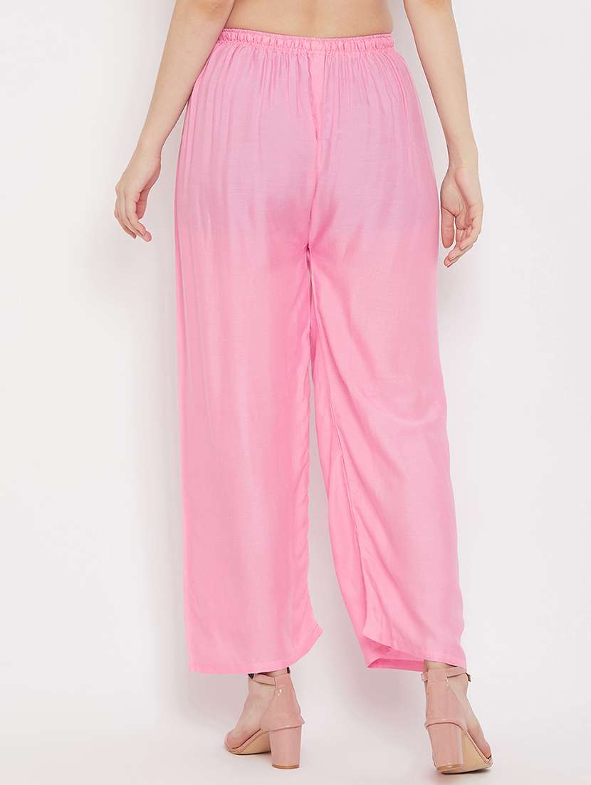 set of 2 pcs solid palazzo - 18411900 -  Standard Image - 4