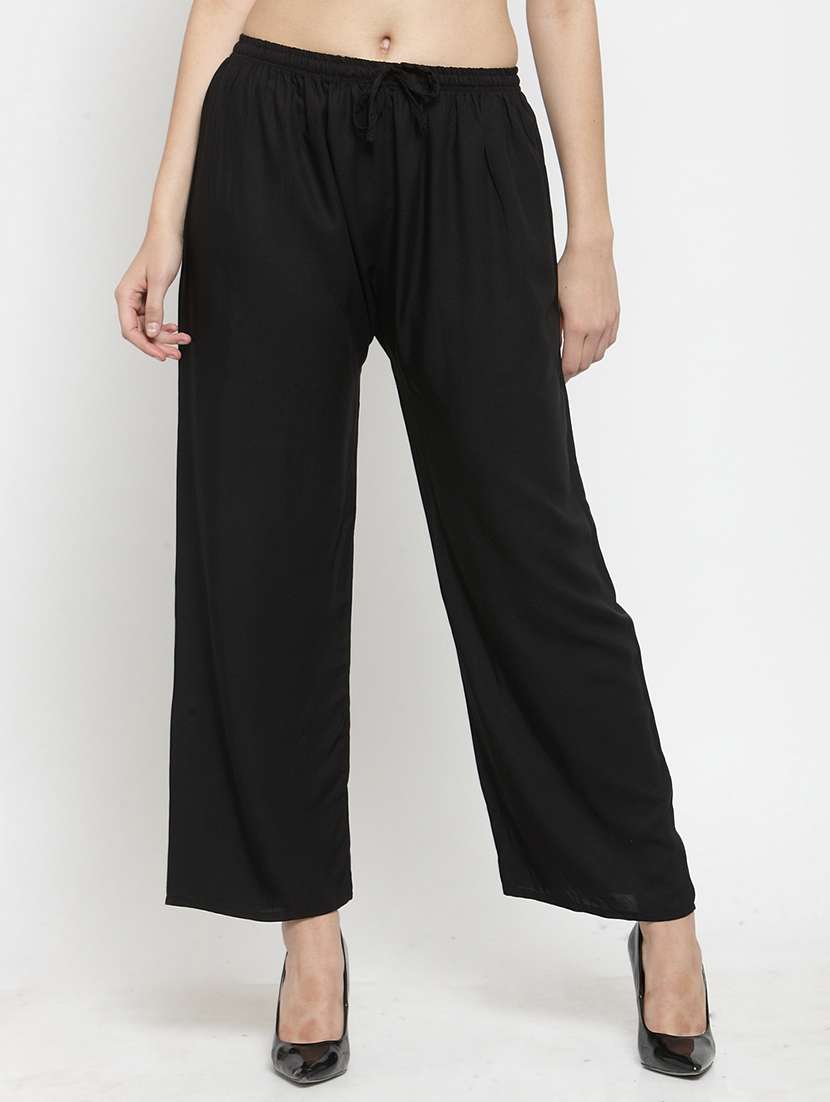 set of 2 pcs solid palazzo - 18411903 -  Standard Image - 1