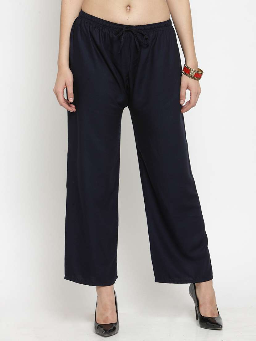 set of 2 pcs solid palazzo - 18411904 -  Standard Image - 1