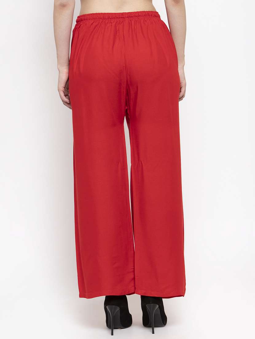 set of 2 pcs solid palazzo - 18411910 -  Standard Image - 4