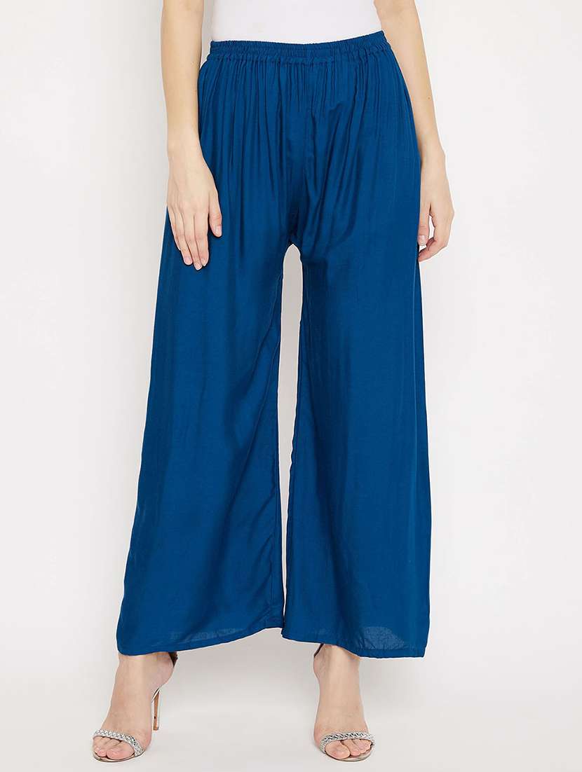 set of 2 pcs solid palazzo - 18411923 -  Standard Image - 1