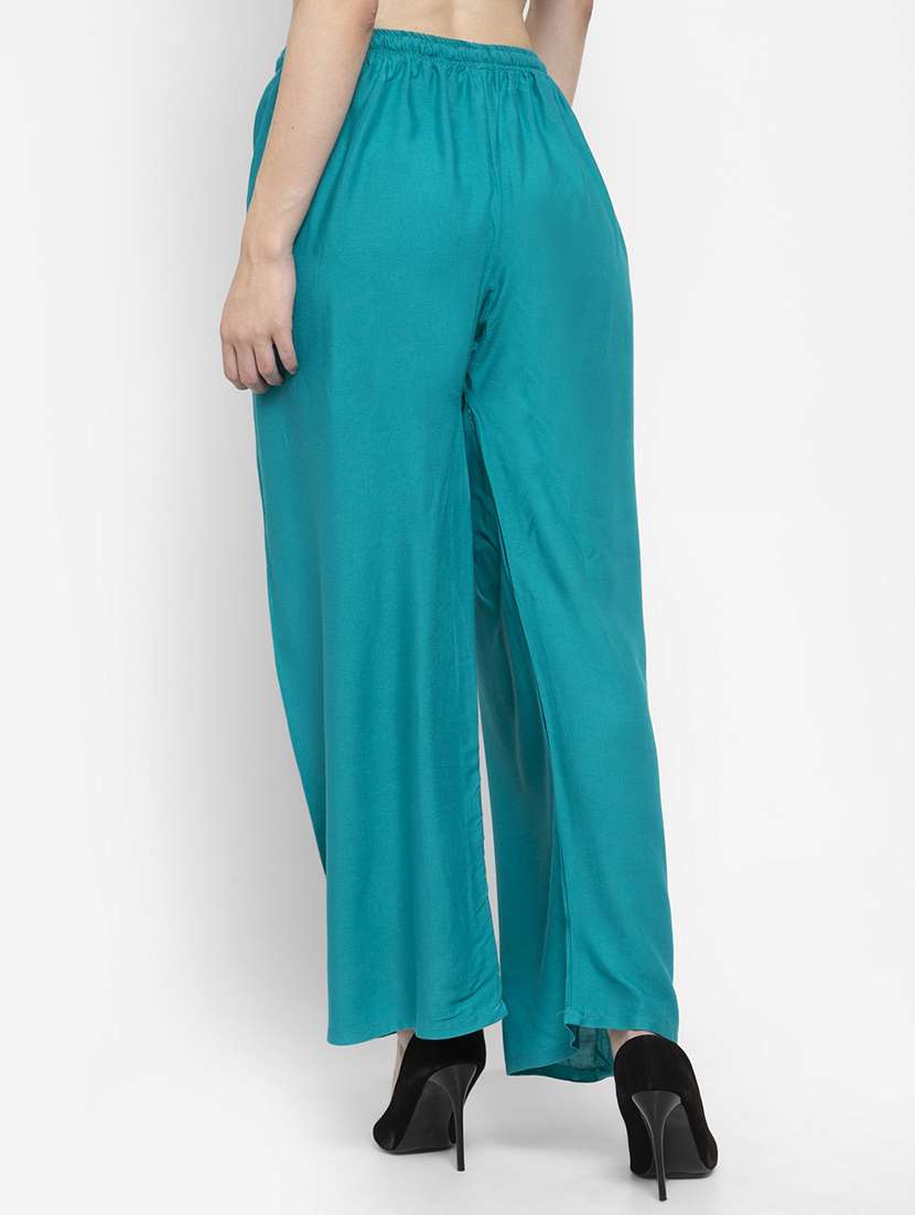 set of 2 pcs solid palazzo - 18411924 -  Standard Image - 4