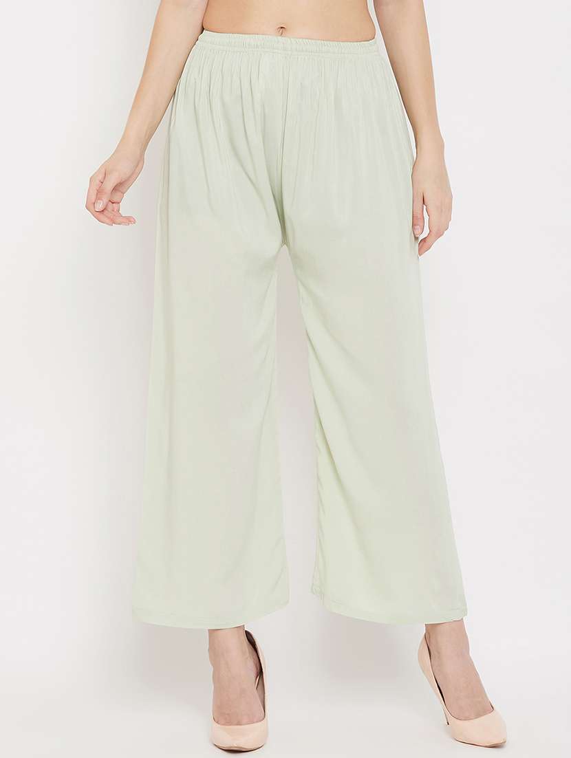 set of 2 pcs solid palazzo - 18411930 -  Standard Image - 1