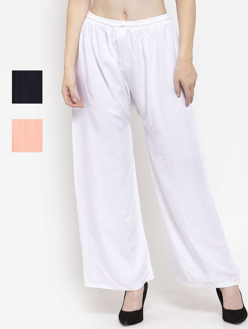 set of 3 pcs solid palazzo