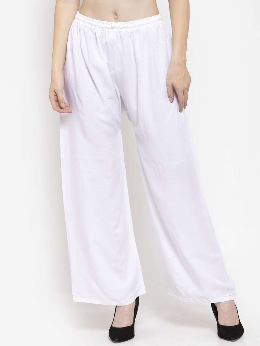 set of 3 pcs solid palazzo - 18412015 -  Standard Image - 1