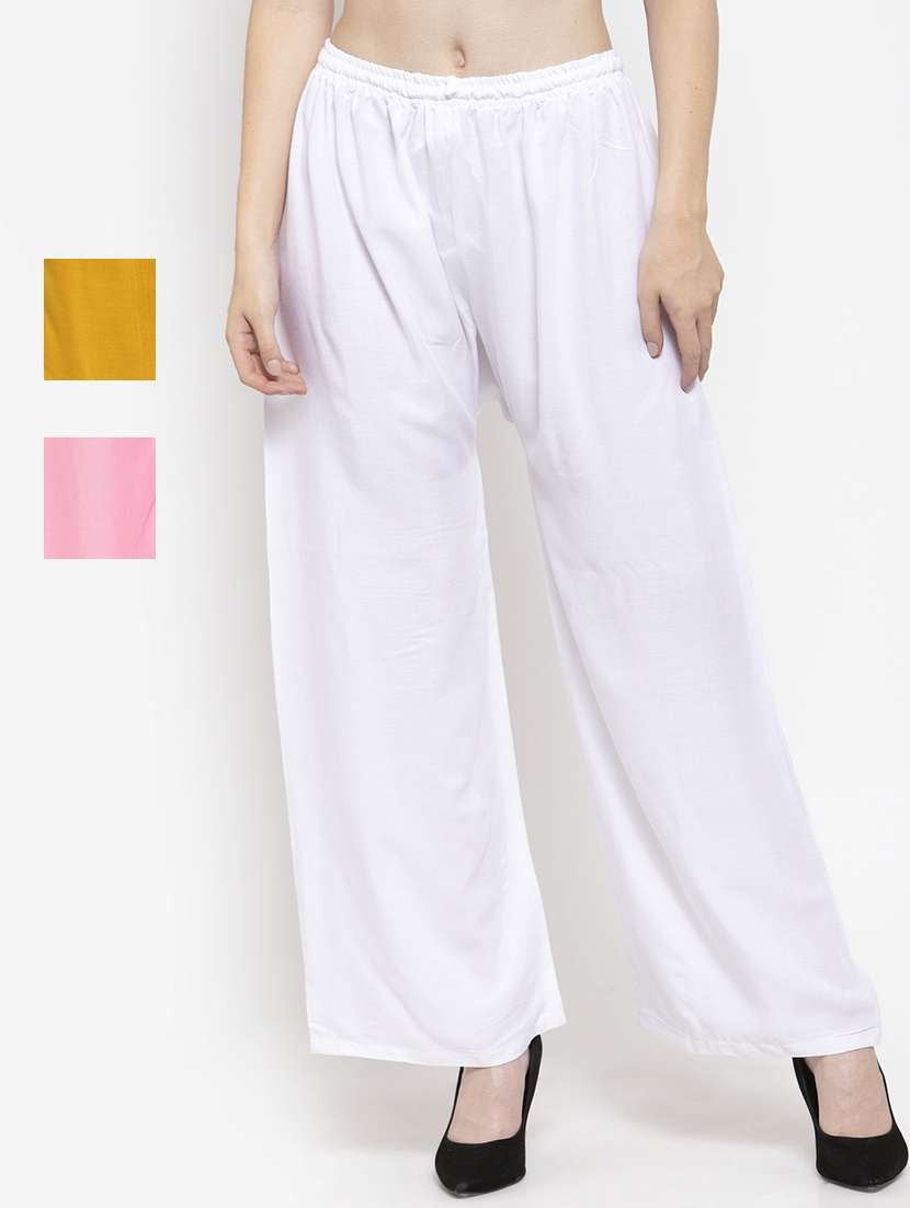 set of 3 pcs solid palazzo