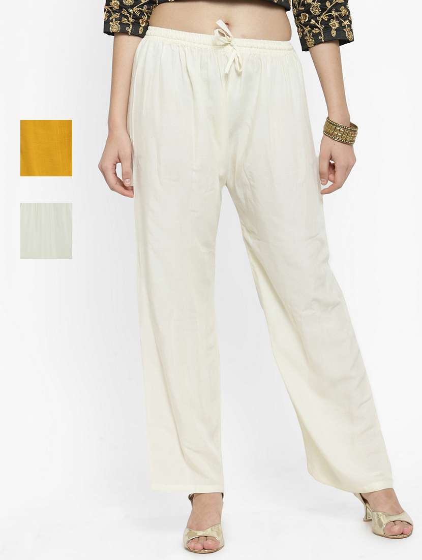 set of 3 pcs solid palazzo