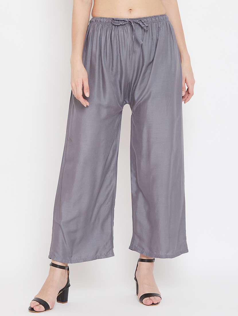 set of 3 pcs solid palazzo - 18412052 -  Standard Image - 1