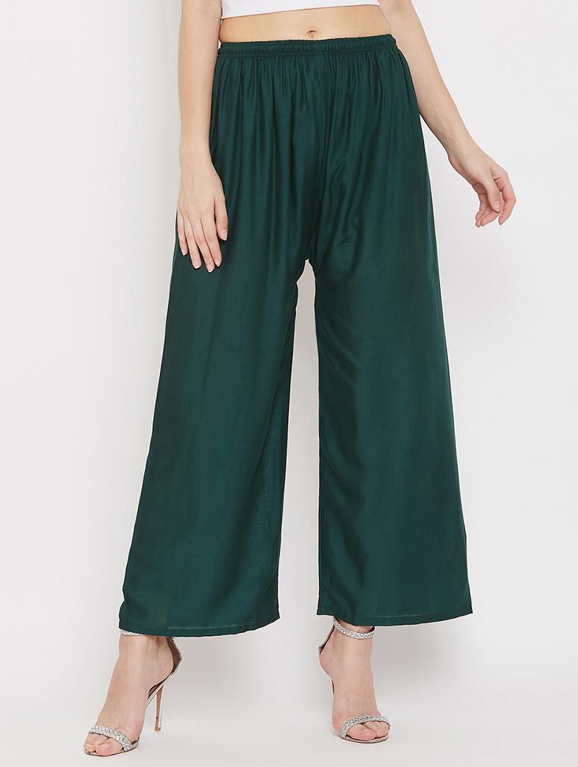 set of 3 pcs solid palazzo - 18412062 - Standard Image - 1