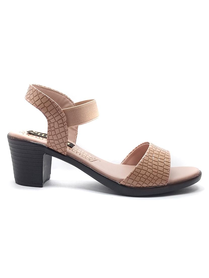 pink synthetic back strap sandals - 18412171 -  Standard Image - 1