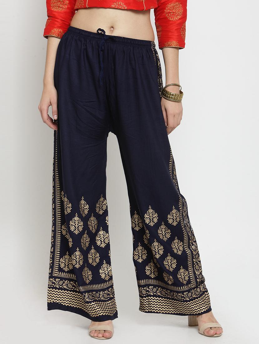set of 2 pcs printed palazzo - 18412714 -  Standard Image - 1