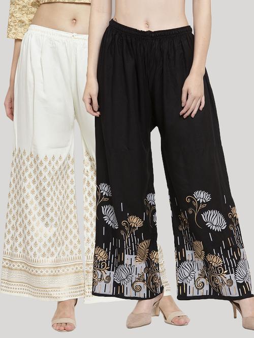 set of 2 pcs printed palazzo - 18412741 - Standard Image - 0