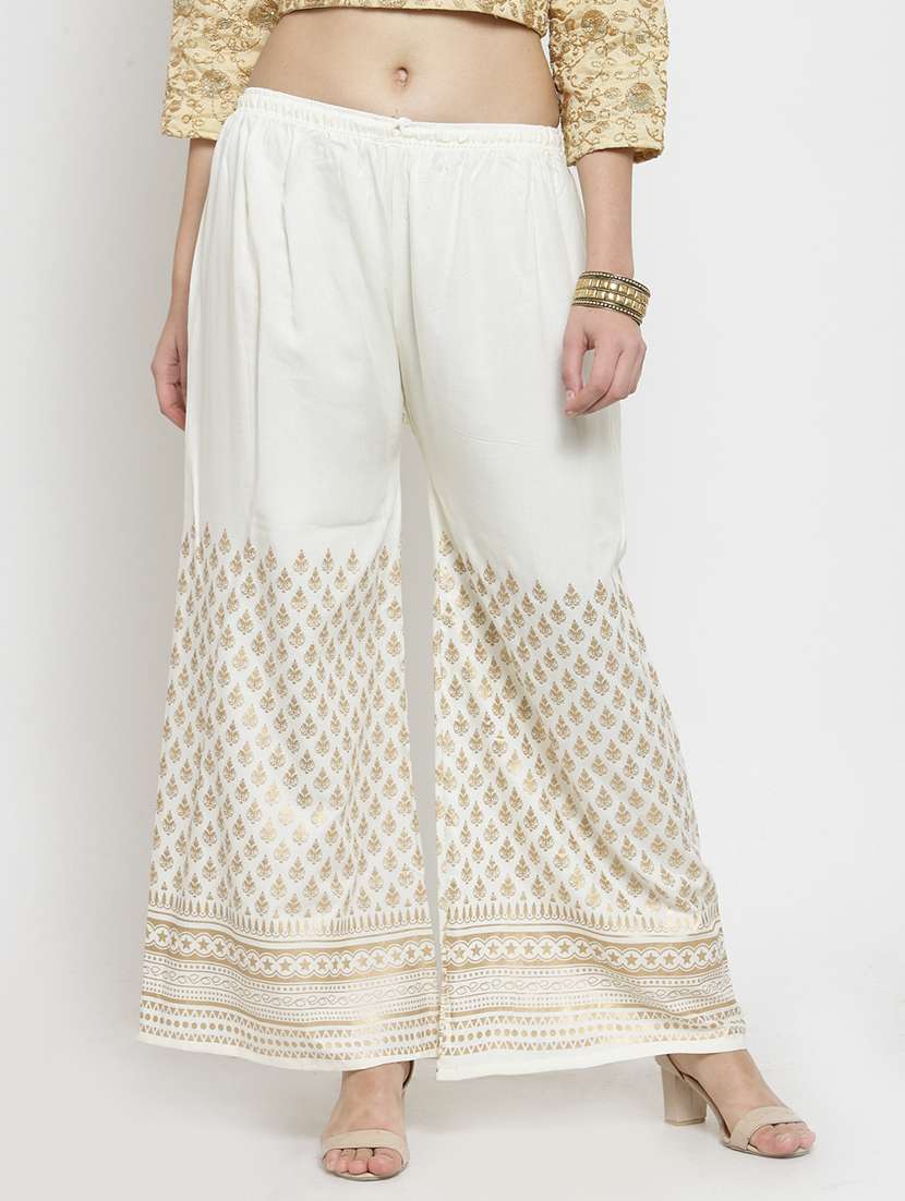 set of 2 pcs printed palazzo - 18412743 -  Standard Image - 1