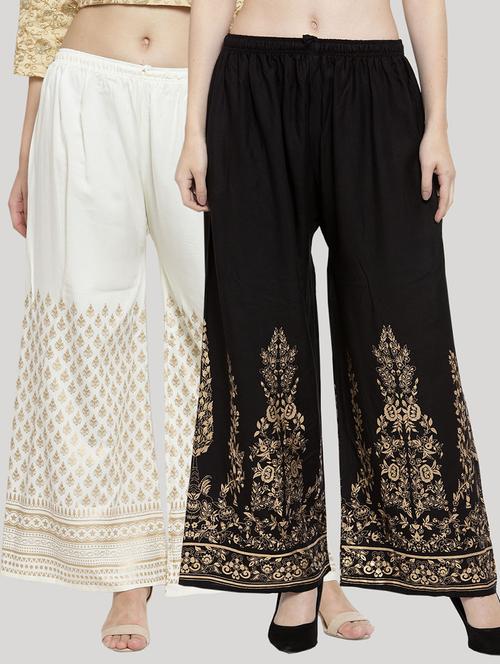 set of 2 pcs printed palazzo - 18412744 -  Standard Image - 0